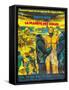 Planet of the Apes, (French Poster Art), Charlton Heston, 1968-null-Framed Stretched Canvas