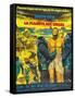 Planet of the Apes, (French Poster Art), Charlton Heston, 1968-null-Framed Stretched Canvas