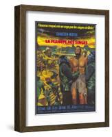 Planet of the Apes, German Movie Poster, 1968-null-Framed Art Print