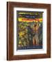 Planet of the Apes, German Movie Poster, 1968-null-Framed Art Print