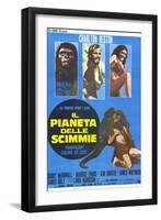 Planet of the Apes, Italian Movie Poster, 1968-null-Framed Art Print