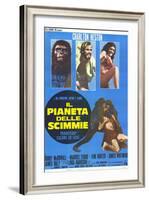 Planet of the Apes, Italian Movie Poster, 1968-null-Framed Art Print