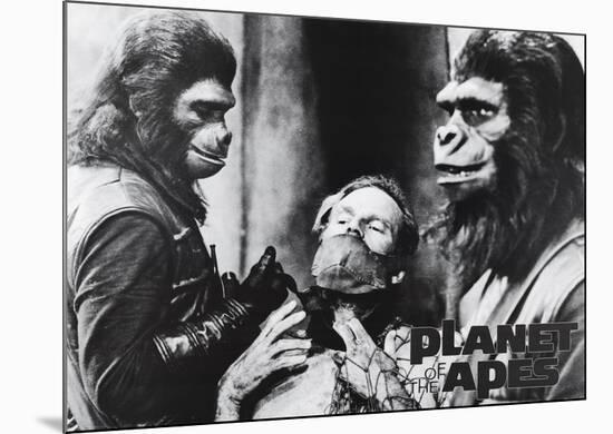 Planet Of The Apes Movie (Group, B&W) Poster Print-null-Mounted Poster