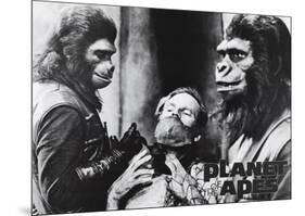 Planet Of The Apes Movie (Group, B&W) Poster Print-null-Mounted Poster