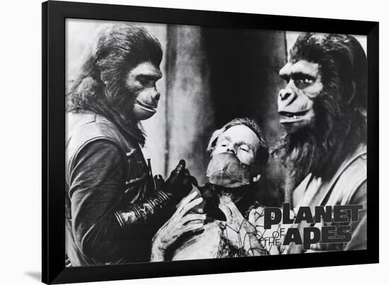 Planet Of The Apes Movie (Group, B&W) Poster Print-null-Framed Poster