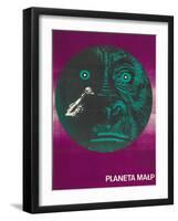 Planet of the Apes, Polish Movie Poster, 1968-null-Framed Art Print