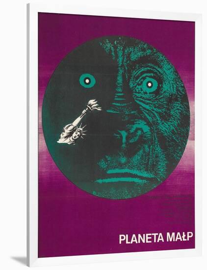 Planet of the Apes, Polish Movie Poster, 1968-null-Framed Art Print