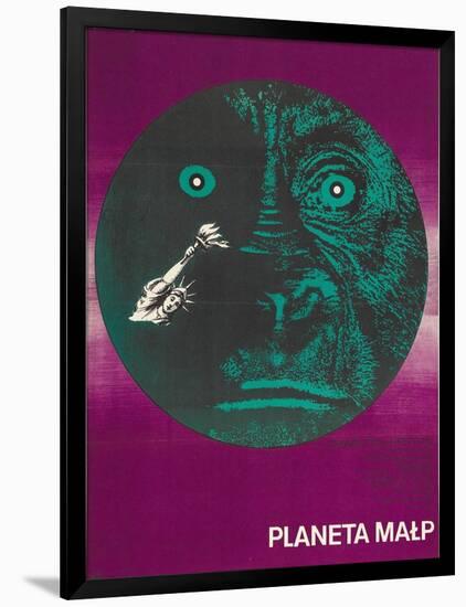 Planet of the Apes, Polish Movie Poster, 1968-null-Framed Art Print