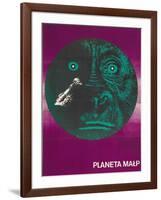 Planet of the Apes, Polish Movie Poster, 1968-null-Framed Art Print