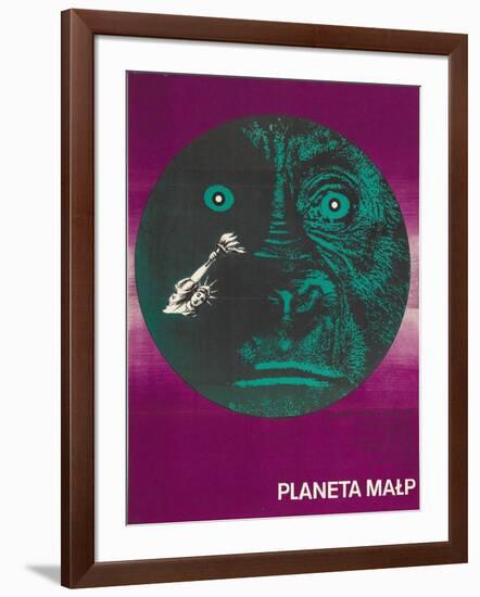 Planet of the Apes, Polish Movie Poster, 1968-null-Framed Art Print