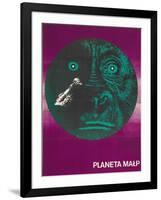 Planet of the Apes, Polish Movie Poster, 1968-null-Framed Art Print