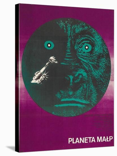 Planet of the Apes, Polish Movie Poster, 1968-null-Stretched Canvas
