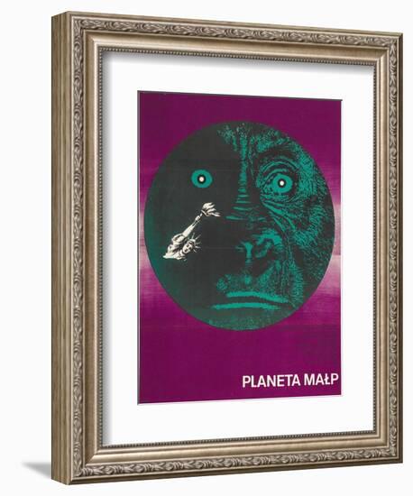 Planet of the Apes, Polish Movie Poster, 1968-null-Framed Art Print