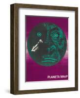 Planet of the Apes, Polish Movie Poster, 1968-null-Framed Art Print