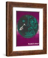 Planet of the Apes, Polish Movie Poster, 1968-null-Framed Art Print