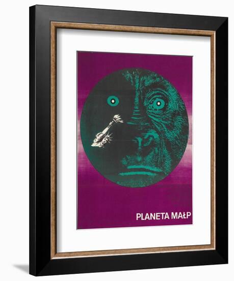 Planet of the Apes, Polish Movie Poster, 1968-null-Framed Art Print