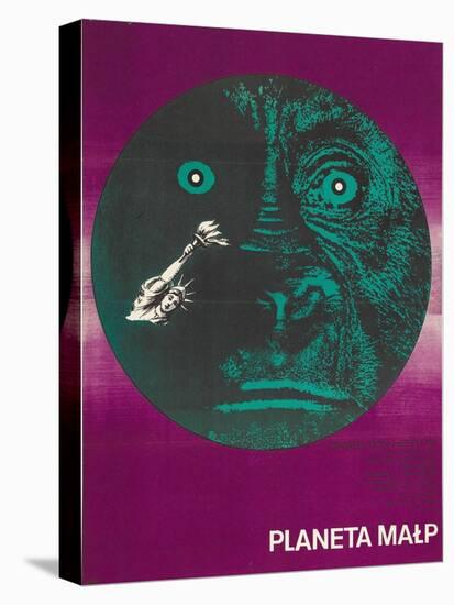 Planet of the Apes, Polish Movie Poster, 1968-null-Stretched Canvas