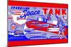 Planet Patrol Sparkling Space Tank-null-Mounted Art Print