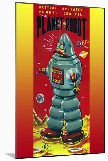 Planet Robot-null-Mounted Art Print