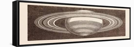 Planet Saturn as Seen in November-null-Framed Stretched Canvas