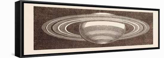 Planet Saturn as Seen in November-null-Framed Stretched Canvas