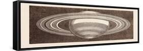 Planet Saturn as Seen in November-null-Framed Stretched Canvas