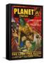 Planet Stories Magazine Cover-Lantern Press-Framed Stretched Canvas