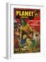 Planet Stories Magazine Cover-Lantern Press-Framed Art Print