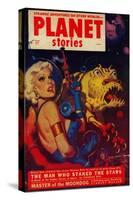 Planet Stories Magazine Cover-Lantern Press-Stretched Canvas