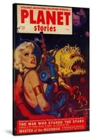 Planet Stories Magazine Cover-Lantern Press-Stretched Canvas