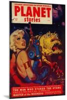 Planet Stories Magazine Cover-Lantern Press-Mounted Art Print