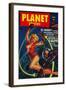 Planet Stories Magazine Cover-Lantern Press-Framed Art Print