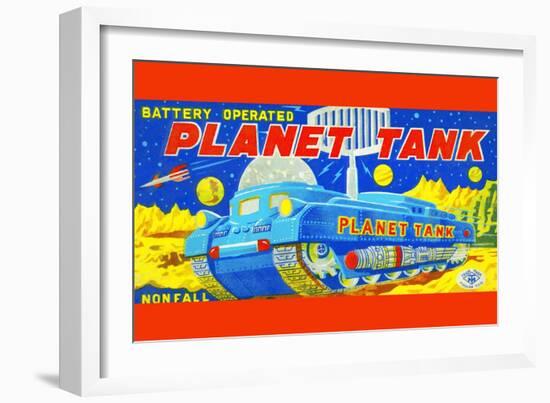 Planet Tank-null-Framed Art Print