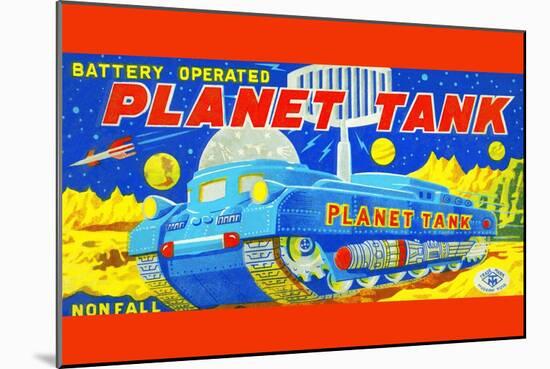 Planet Tank-null-Mounted Art Print