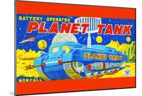 Planet Tank-null-Mounted Art Print