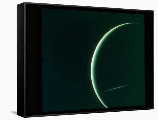 Planet Uranus Taken from Voyager 2 Spacecraft-null-Framed Stretched Canvas