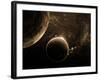 Planet with an Asteroid in the Starry Background-molodec-Framed Photographic Print