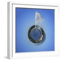 Planet with Water Fountain, Geneva, Switzerland-null-Framed Photographic Print