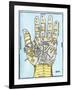 Planetary and zodiacal diagram of the left hand-French School-Framed Giclee Print