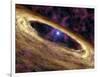 Planetary Disc Around a Pulsar, Artwork-Jpl-caltech-Framed Photographic Print