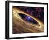 Planetary Disc Around a Pulsar, Artwork-Jpl-caltech-Framed Photographic Print