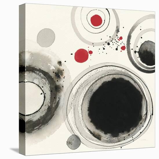 Planetary IV with Red-Shirley Novak-Stretched Canvas