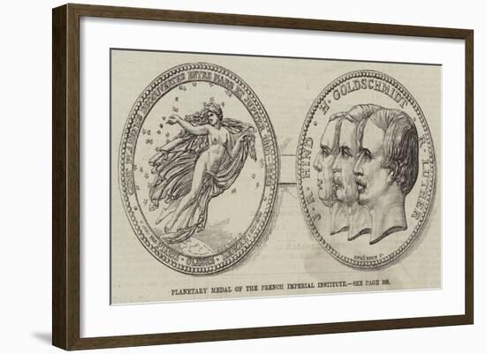 Planetary Medal of the French Imperial Institute-null-Framed Giclee Print