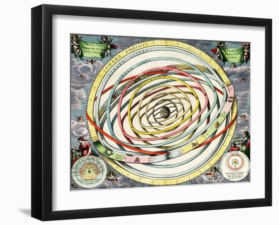 Planetary Orbits, Harmonia Macrocosmica, 1660-Science Source-Framed Giclee Print