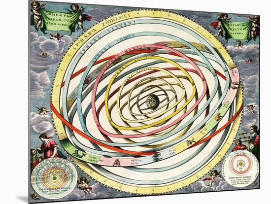 Planetary Orbits, Harmonia Macrocosmica, 1660-Science Source-Mounted Giclee Print