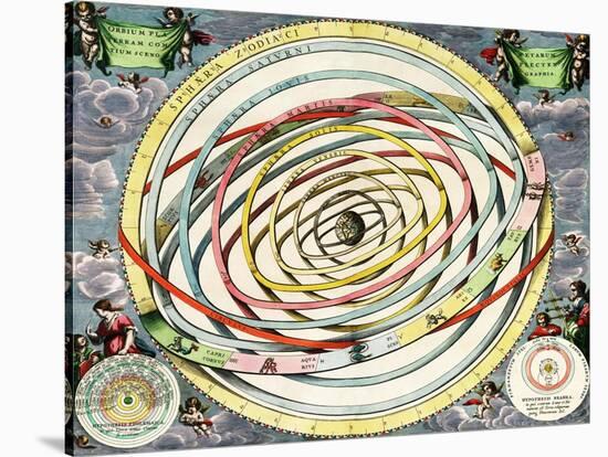 Planetary Orbits, Harmonia Macrocosmica, 1660-Science Source-Stretched Canvas