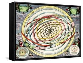 Planetary Orbits, Harmonia Macrocosmica, 1660-Science Source-Framed Stretched Canvas