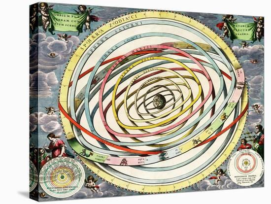 Planetary Orbits, Harmonia Macrocosmica, 1660-Science Source-Stretched Canvas