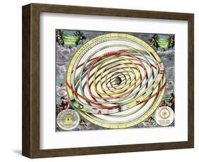 Planetary Orbits, Harmonia Macrocosmica, 1660-Science Source-Framed Giclee Print