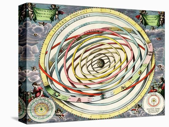 Planetary Orbits, Harmonia Macrocosmica, 1660-Science Source-Stretched Canvas